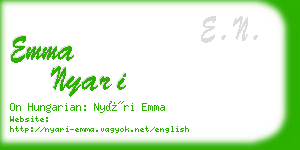 emma nyari business card